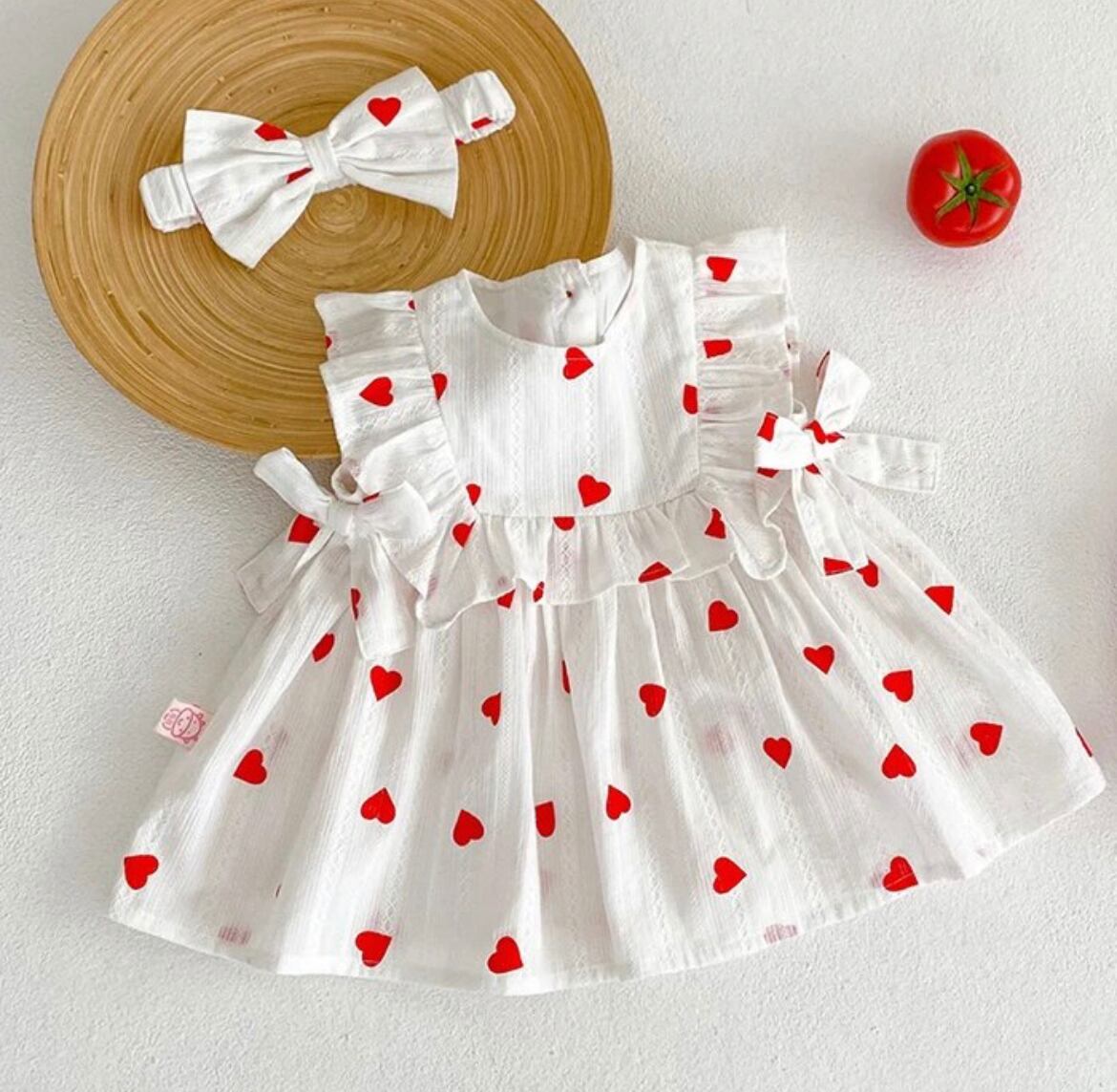 フリルのハートワンピース