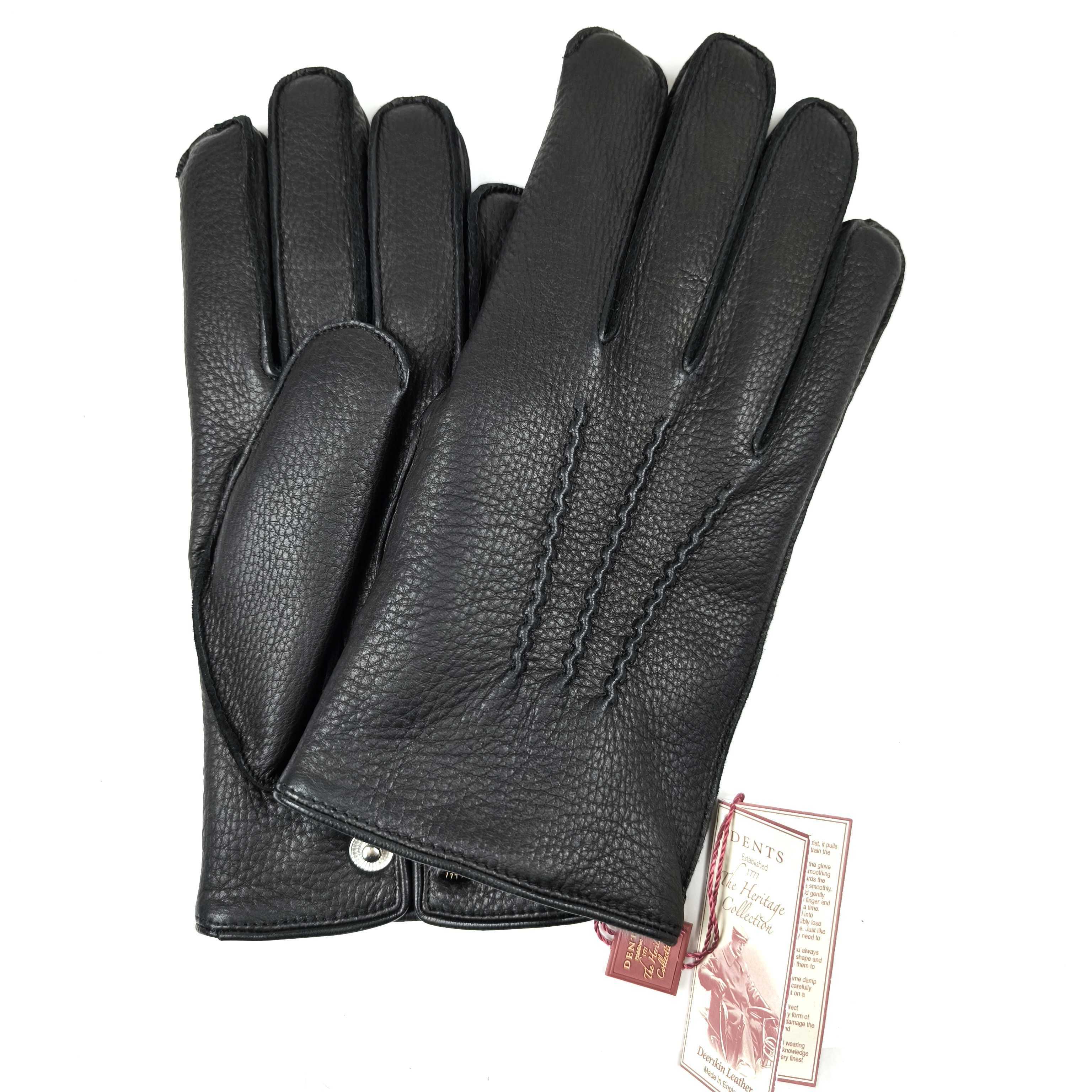 ★定価6.16万円・新品未使用★ デンツ DENTS ディアスキン×ラビットファーライニンググローブ 手袋 ブラック サイズ8.5(Mサイズ相当