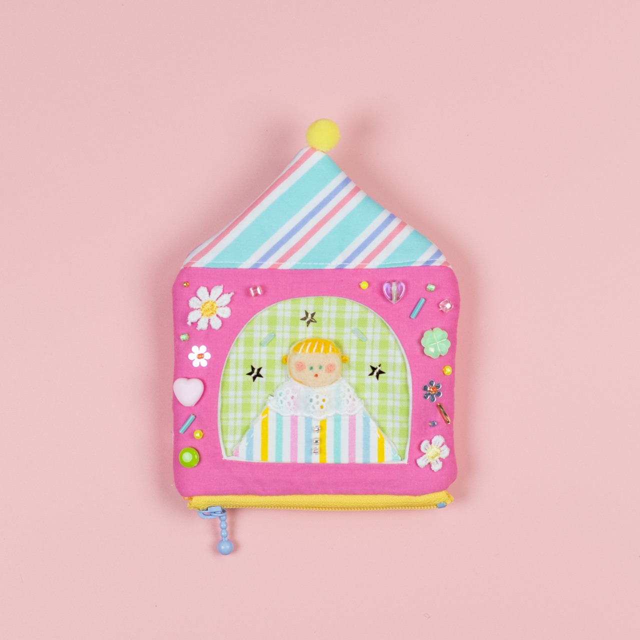 < moë > おうち pouch - pink