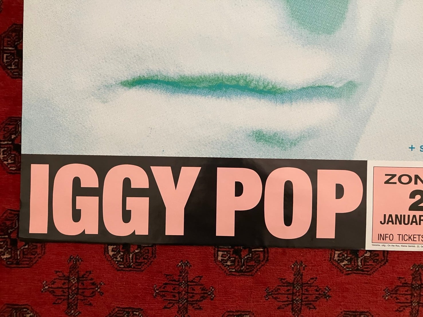 1990/Iggy Pop/Brick By Brick Tour プロモーションポスター | woodmarquee