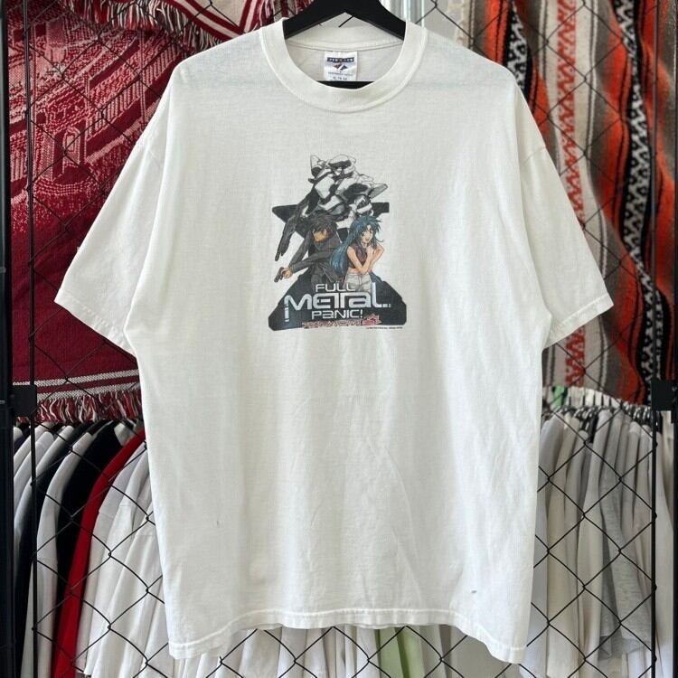 00s アニメ フルメタルパニック 半袖Tシャツ プリントデザイン XL 古着