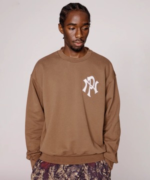 Aries / NP20006.04 No Ploblemo NYP SWEATSHIRT (BROWN)