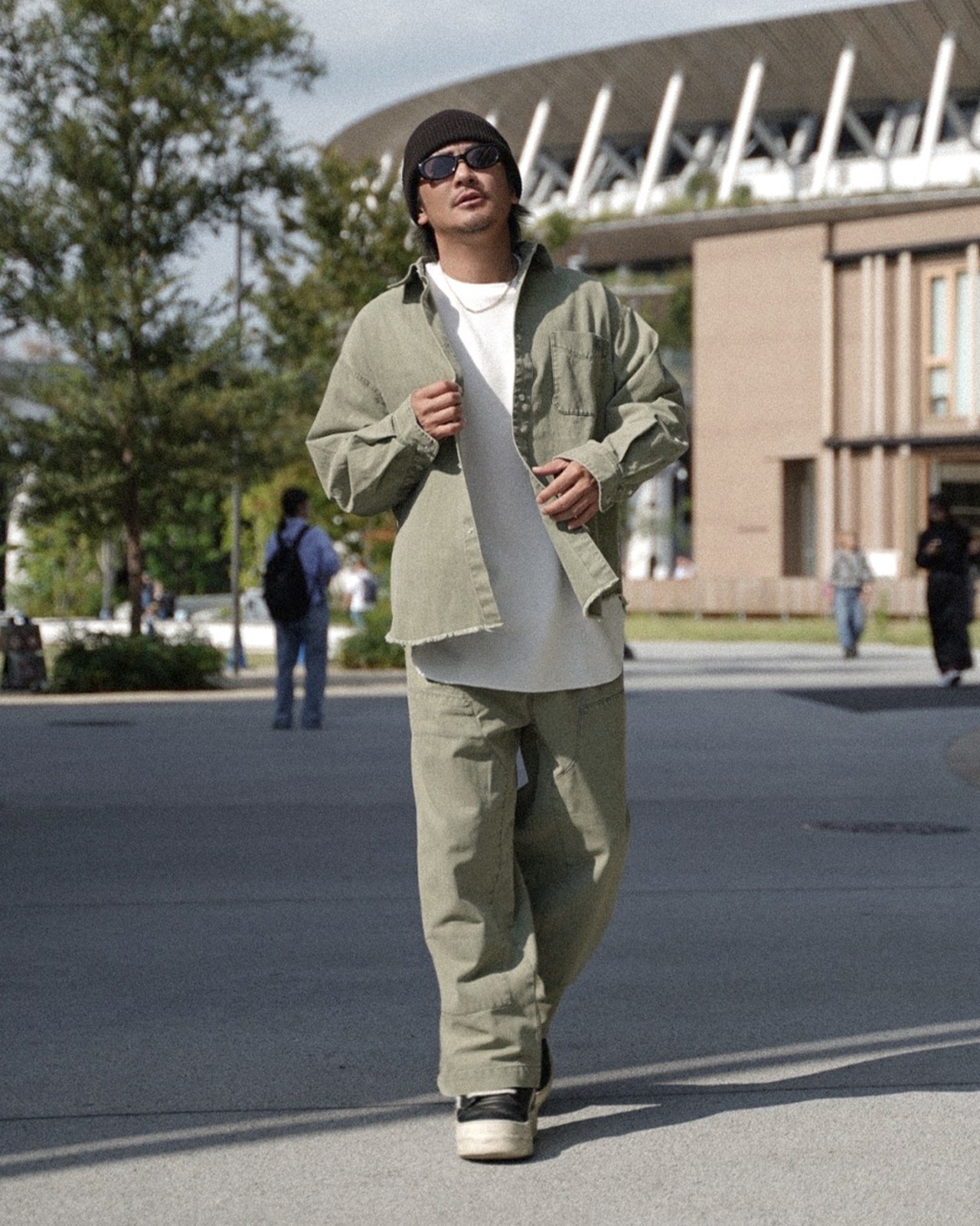 【#Re:room】VINTAGE WASHED COLOR TUCK WIDE PANTS［REP306］