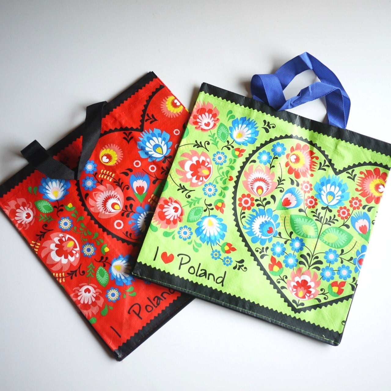 フォークロア花柄エコバッグ Polish Folklore Art ポーランド