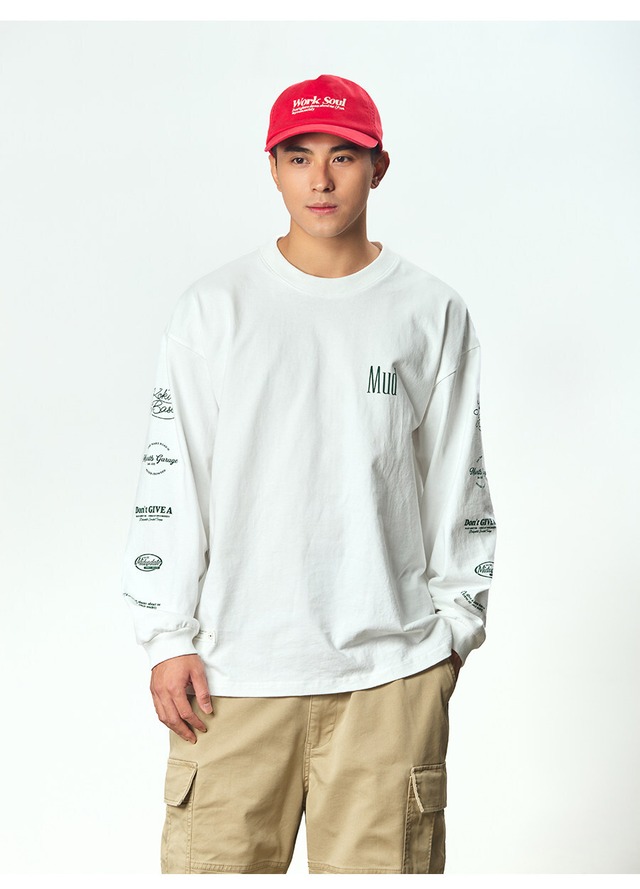 アイボリースリーブ・プリントグラフィック｜Tシャツ