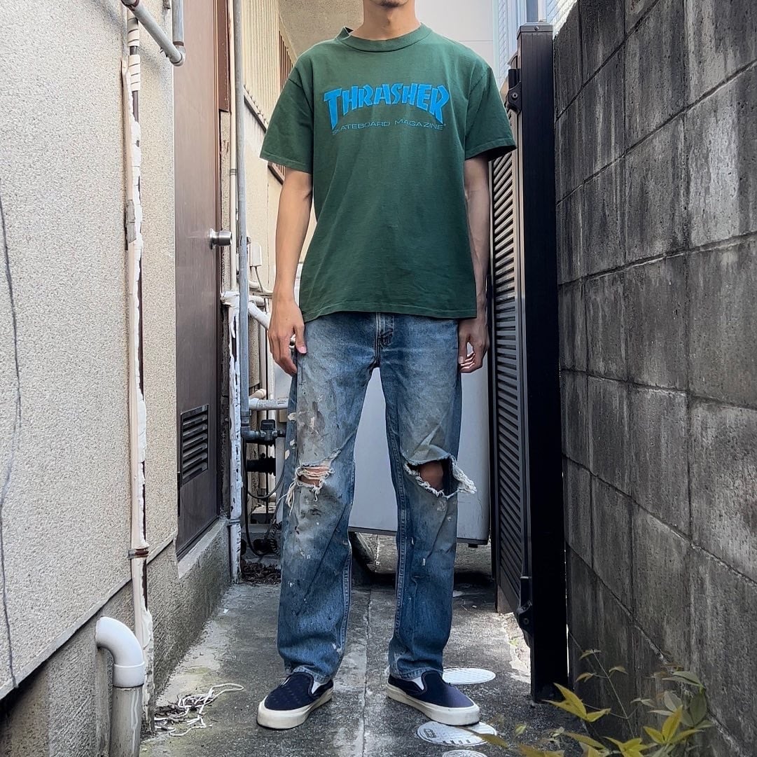 90s “THRASHER” made in usa ONITA body Tee 90年代