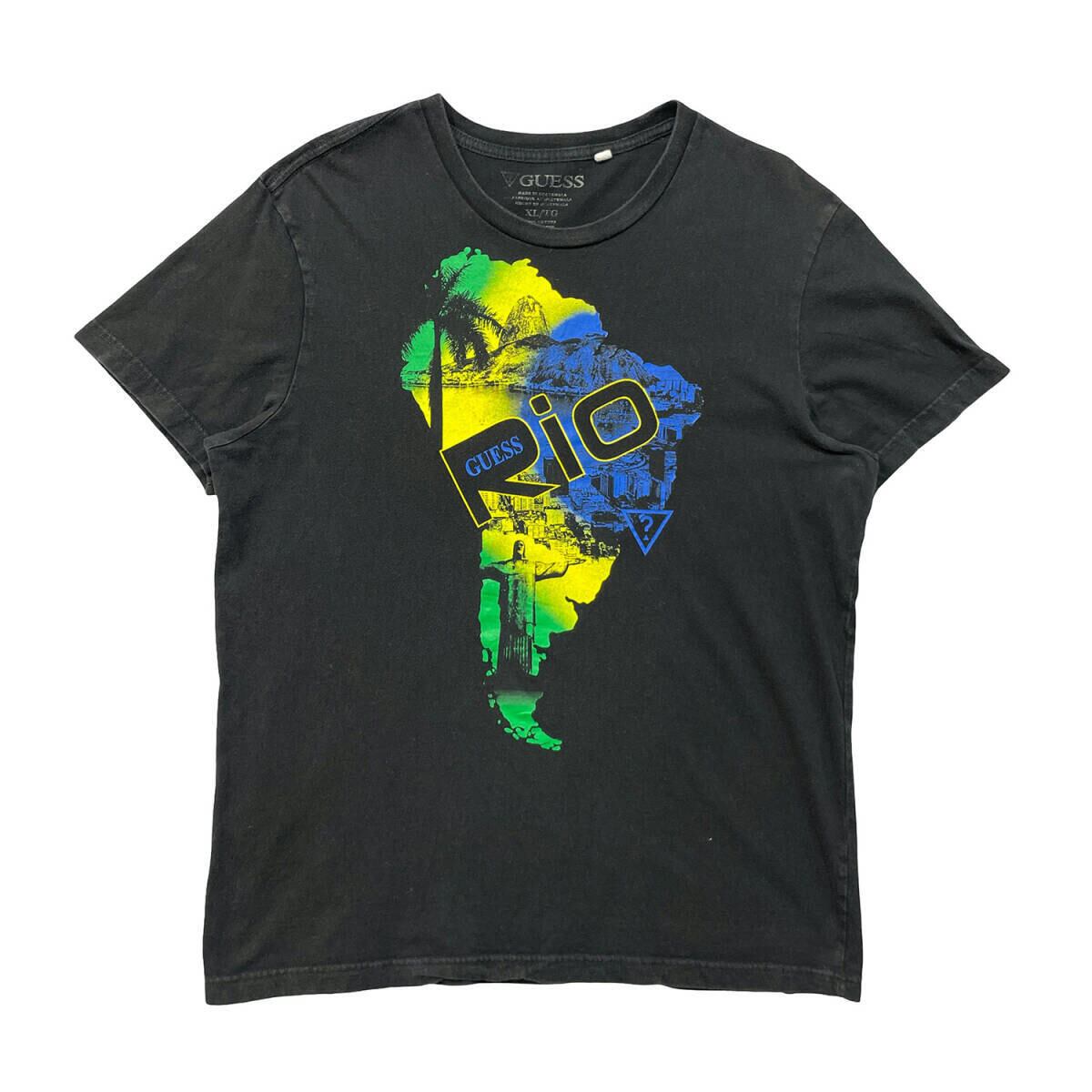 USA 古着 GUESS ゲス ブラジル リオデジャネイロ Tシャツ プリント