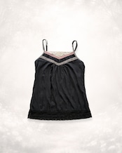 ブラックレースキャミ