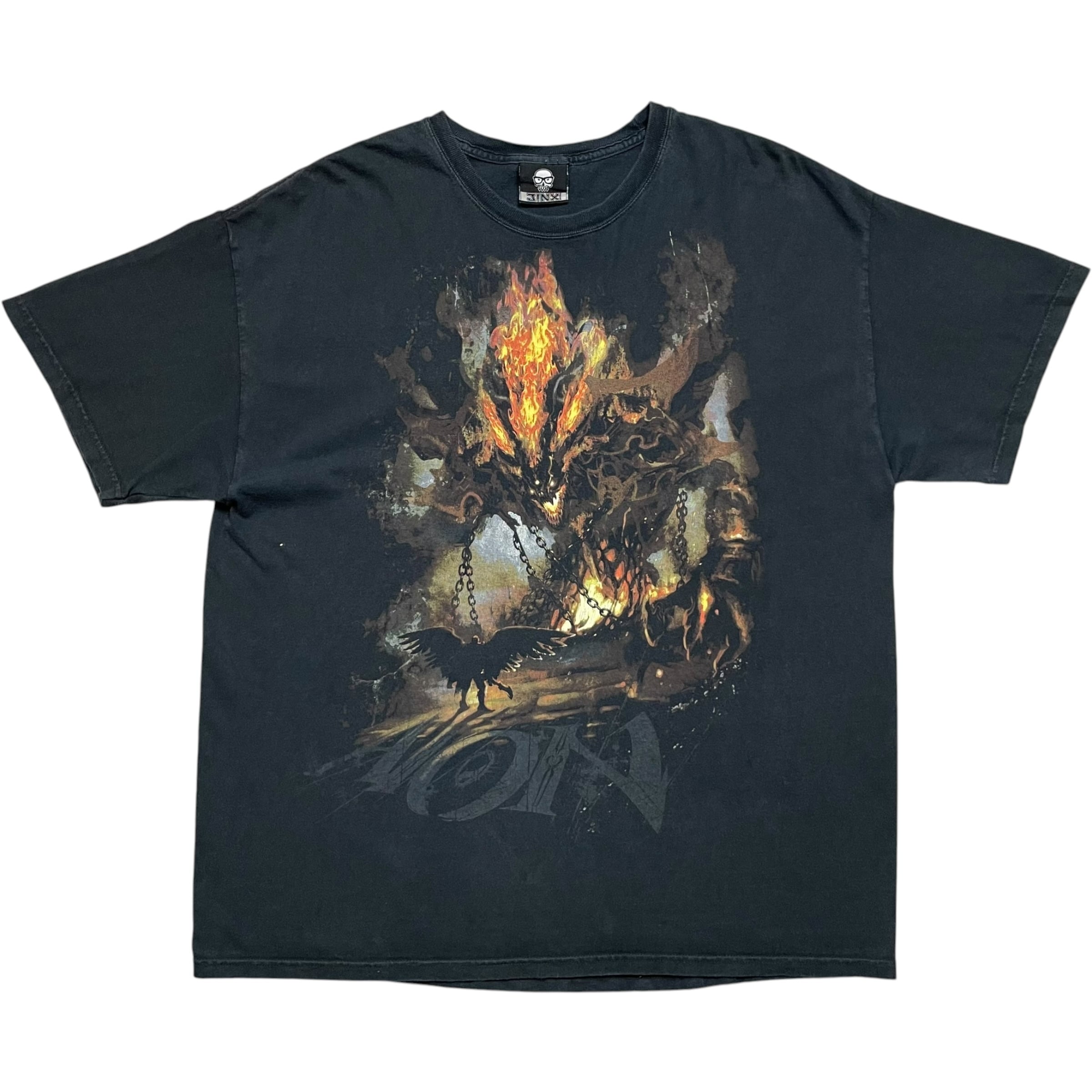 《XL》 J!NX ジンクス Tシャツ ブラック タワー オブ アイオン 暴風のルドラ フェード no.10547