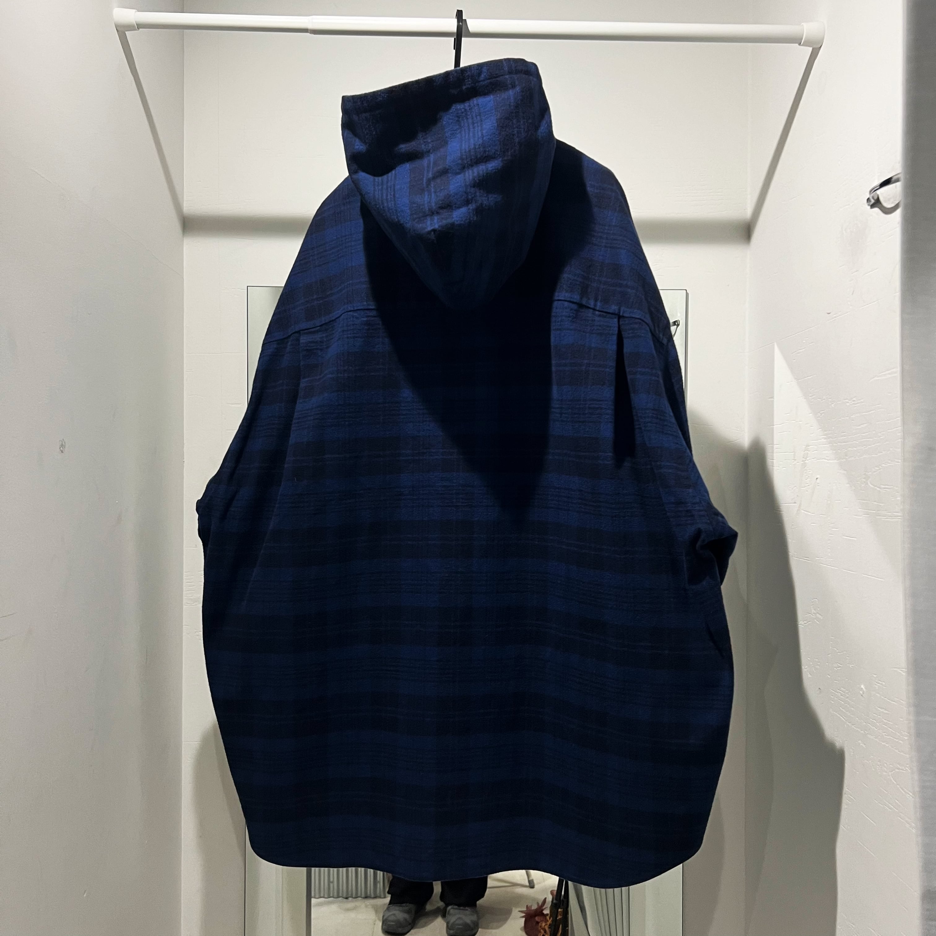 BALENCIAGA バレンシアガ 22AW Check Flannel Hooded Shirt チェック 