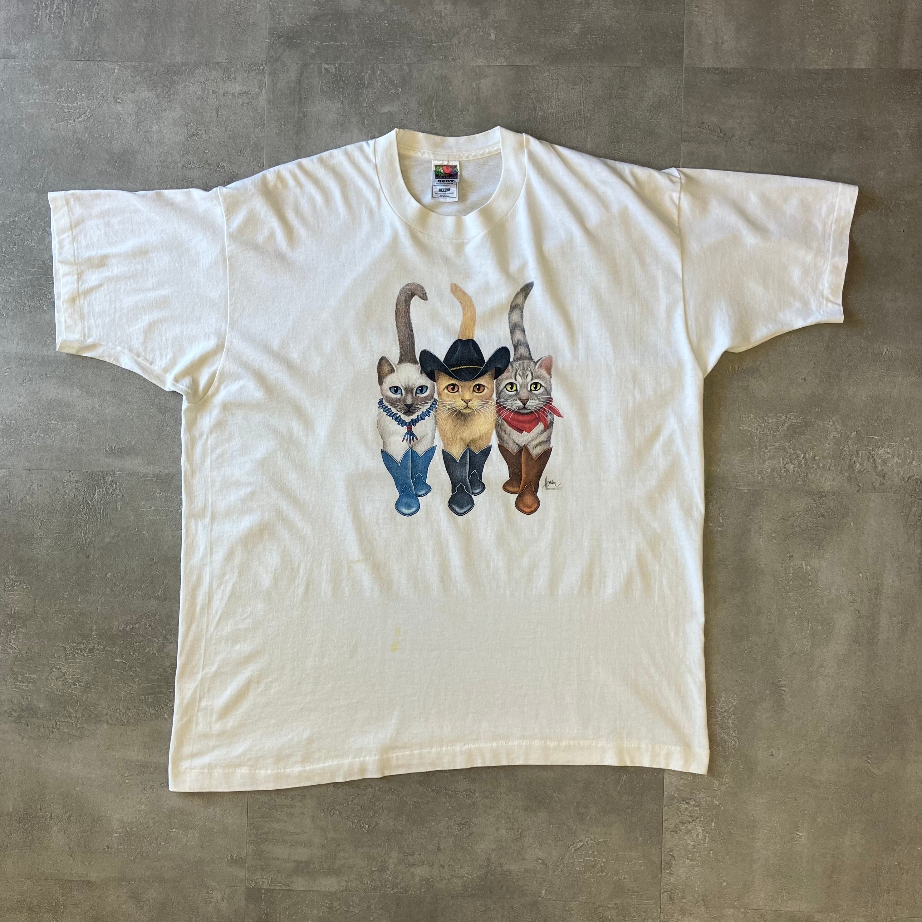 FRUIT OF THE ROOM フルーツオブザルーム 90s usa製 シングルステッチ アニマルTee 両面プリント XXL No.1962