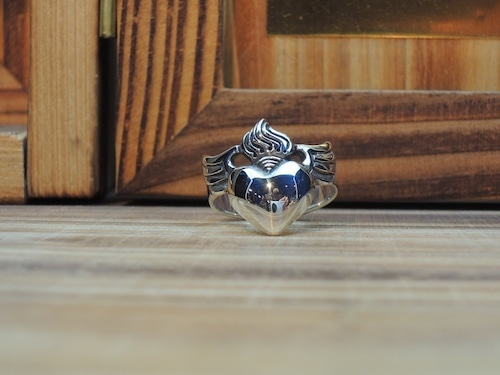 クレイジーピッグ　CrazyPig 996 ROSARY HEART & WINGS RING