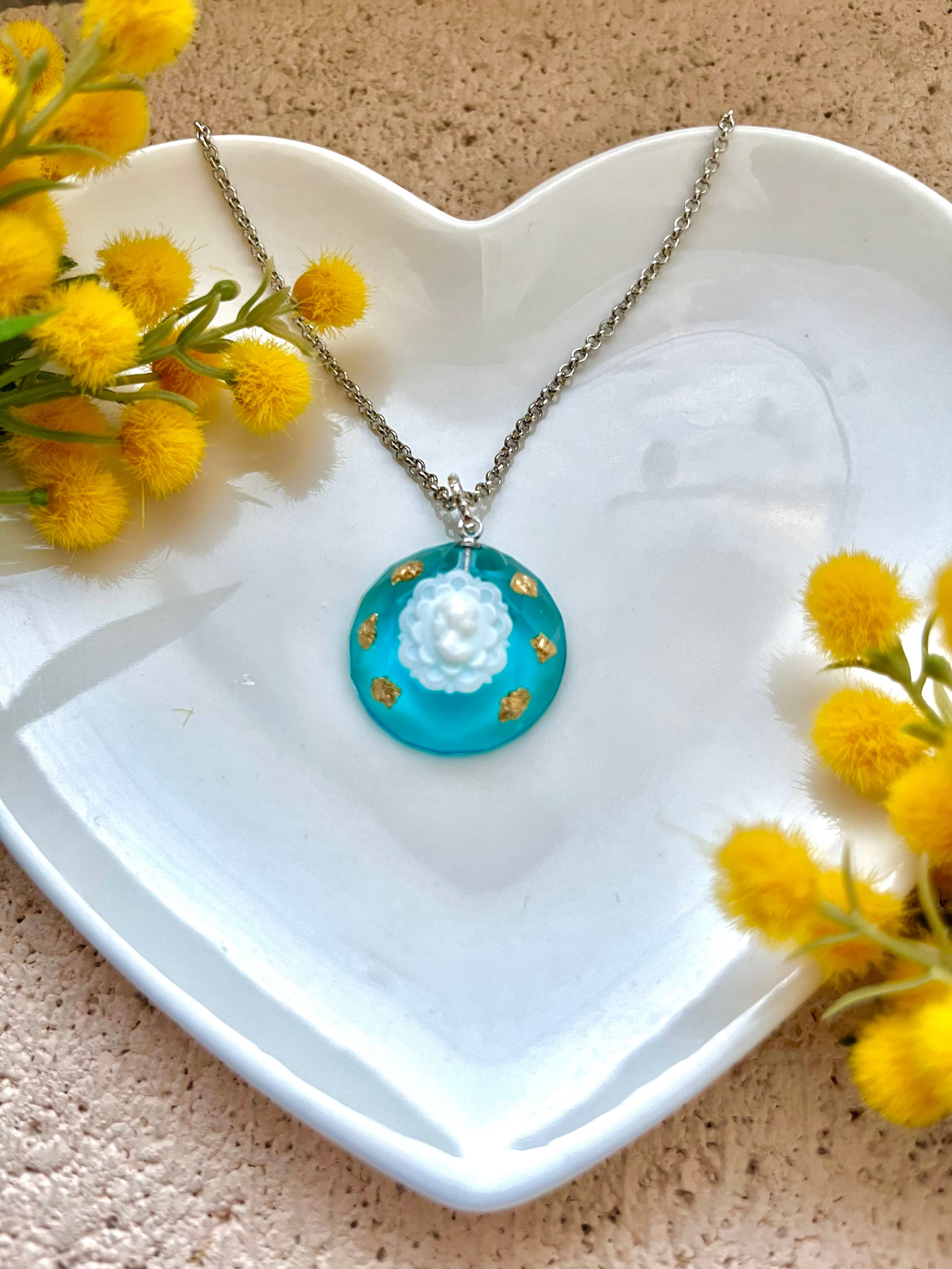 シルバー製 カメオ風 ブローチ&ペンダントトップ silver925 silver