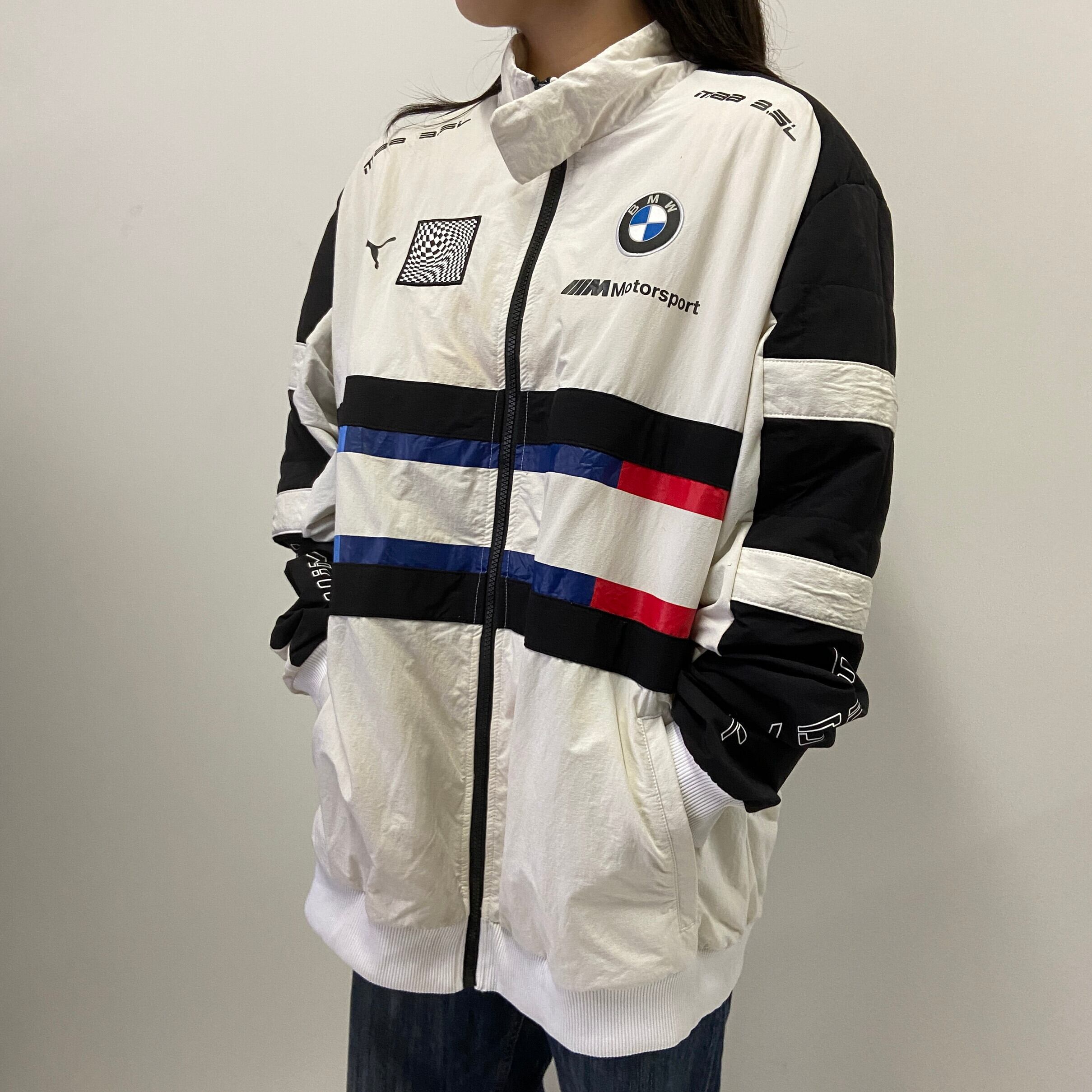 puma プーマ BMW レーシング スポーツジャケット メンズX?相当 古着 ホワイト 白 メッシュライナー【ナイロンジャケット】 | cave  古着屋【公式】古着通販サイト