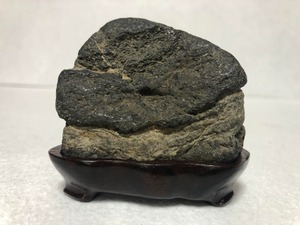 北上川石 茅舎石　ミニ水石【KT2307-19】