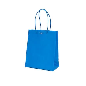 Leather Paper Bag - Blue