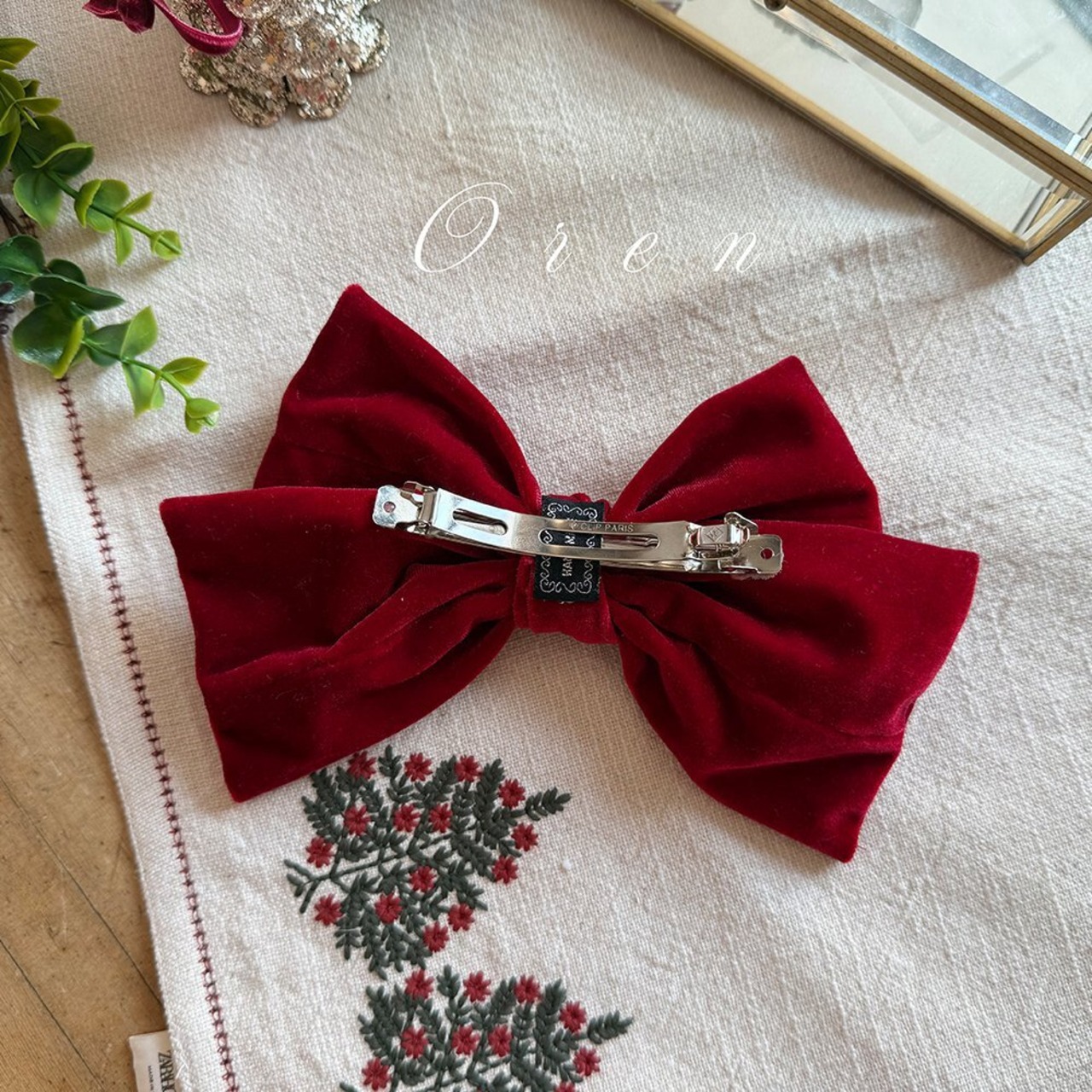 Oren X-mas［取寄］noyel big ribbon pin