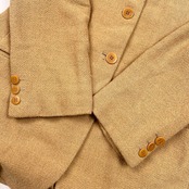 イタリア製 GIORGIO ARMANI ジョルジオアルマーニ テーラードジャケット 42/ベージュ系 レディース