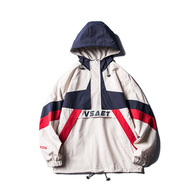 Yidaoヴィンテージ秋の服eseレトロスポーツステッチフード付きジャケットメンズトレンディなブランド学生ルーズツーリングジャケットメンズ-アリババ オータム 秋物 ビンテージ hip6-161177760762500