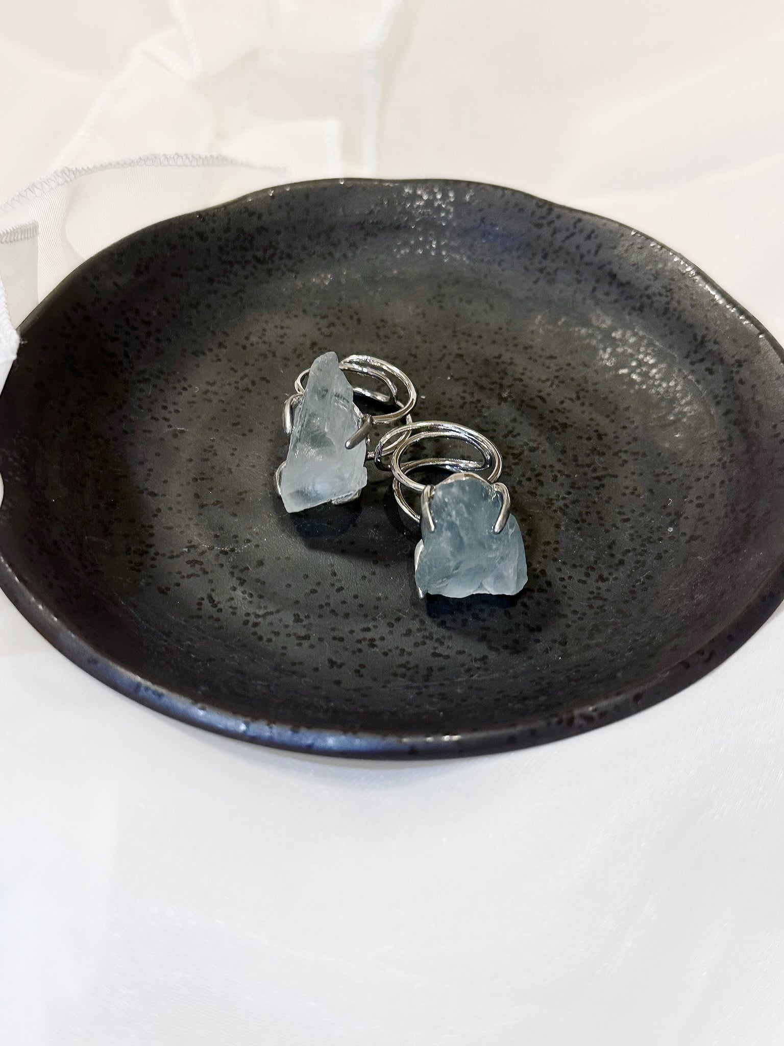 Natural Stone Ring 】-水の記憶-一点物 水晶天然石 指輪 アクセサリー