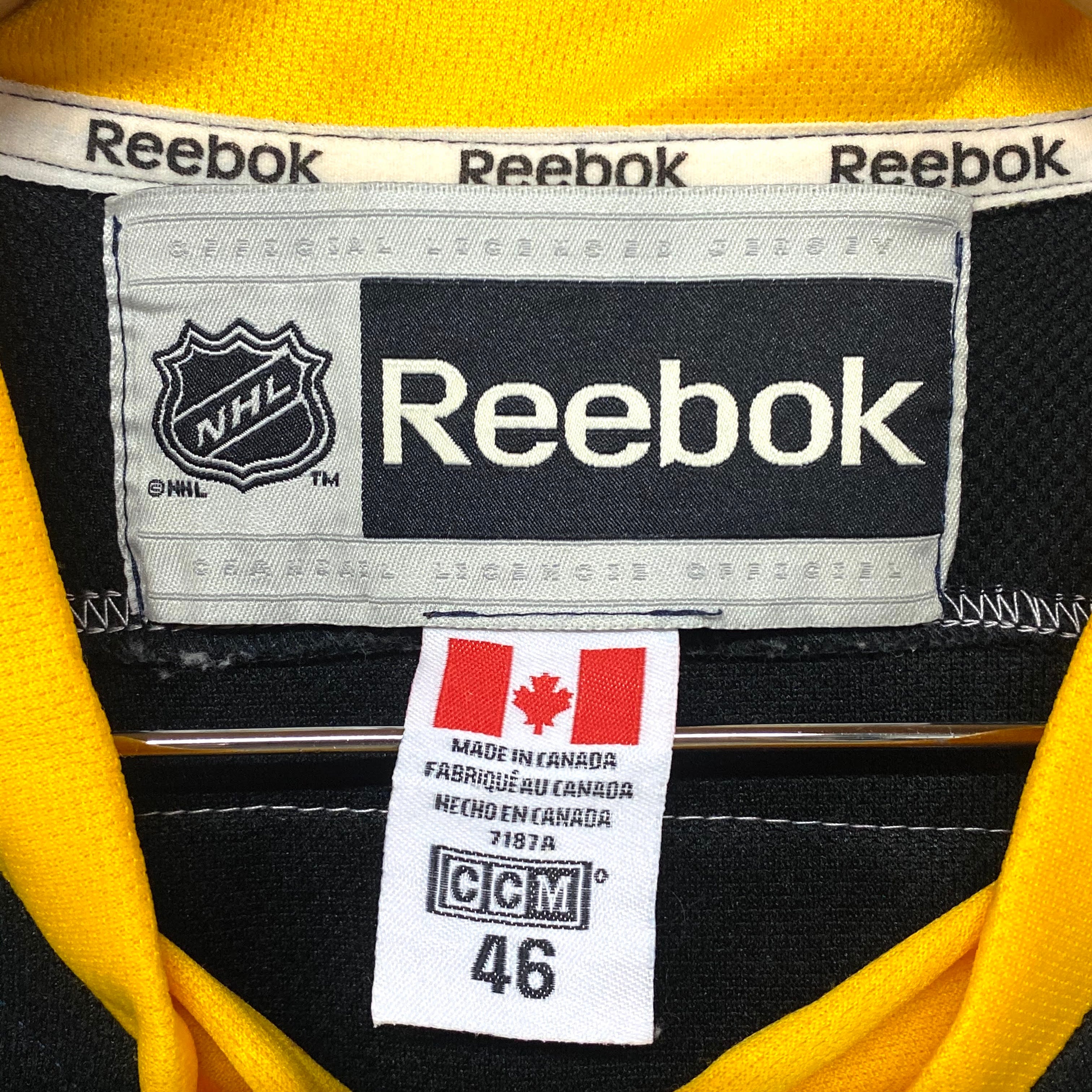 NHL ブルーインズ ジャージ トラックジャケット XLサイズ相当 ブラック黒