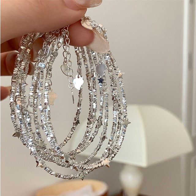 suzyaccシルバー星ブレスレット