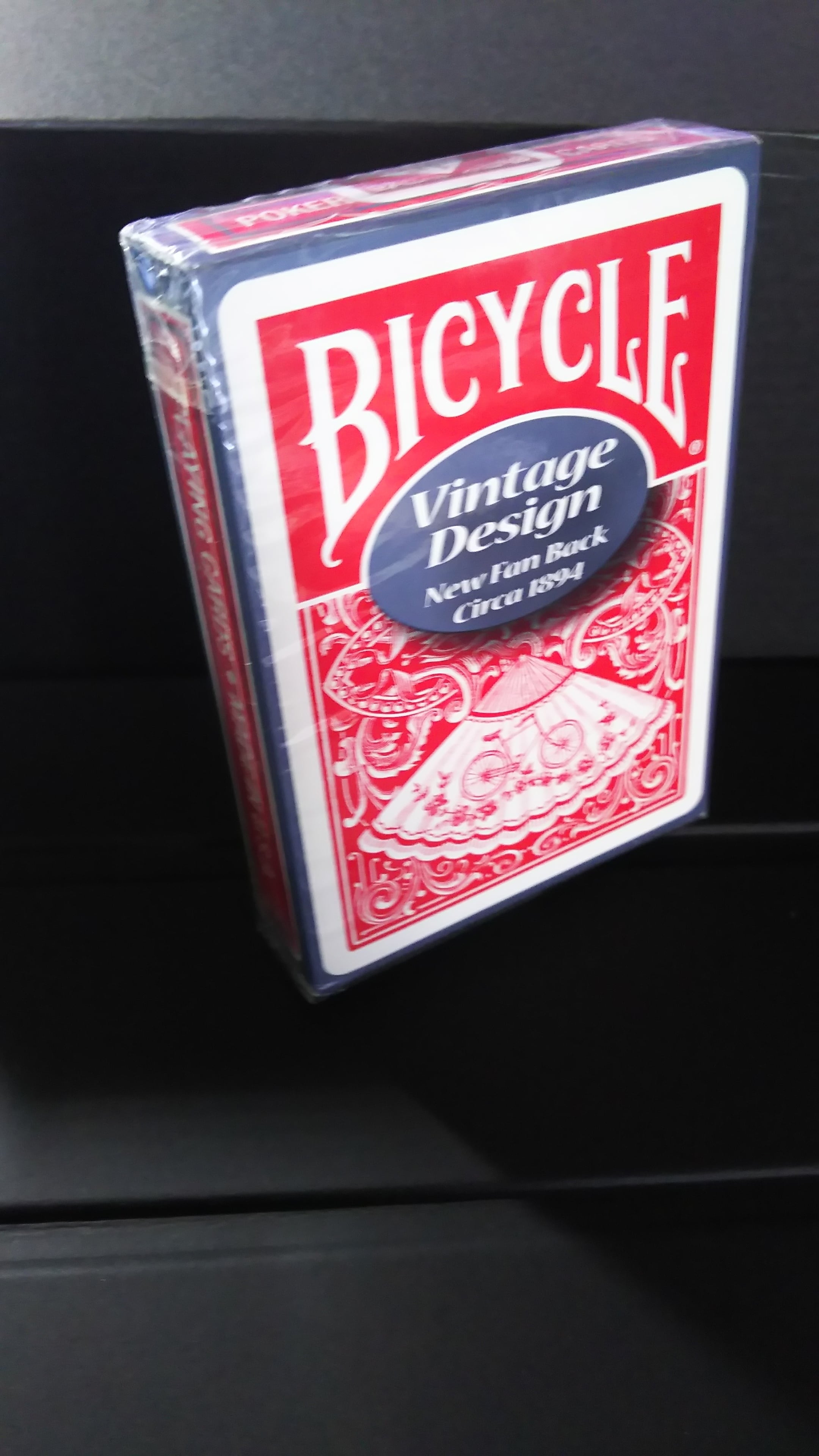 Bicycle Vintage Design New Fan Back 赤 トランプ | www.vinoflix.com