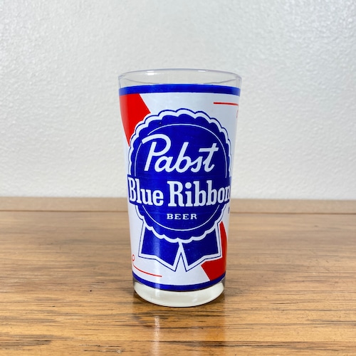 #1033 アメリカ ヴィンテージ パブストブルーリボン Pabst Blue Ribbon グラス コップ