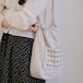 2色/小花刺繍の巾着バッグ ・11963