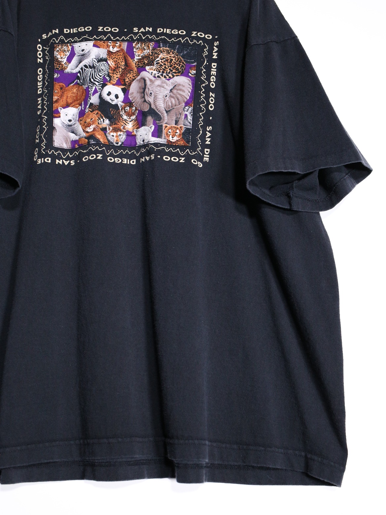 multi animal box graphic patchwork tee - 11