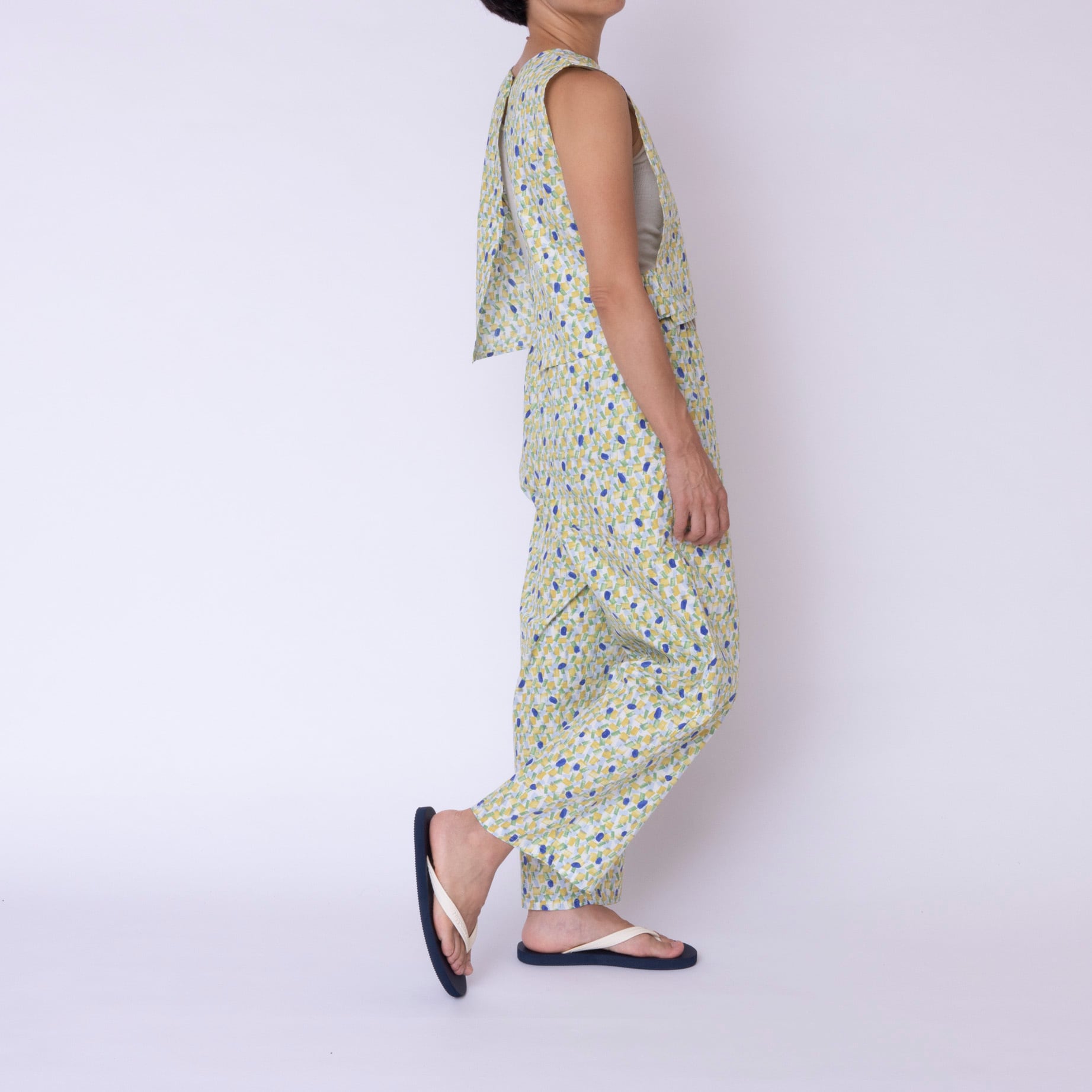 me. / prism print 2WAYロープパンツ