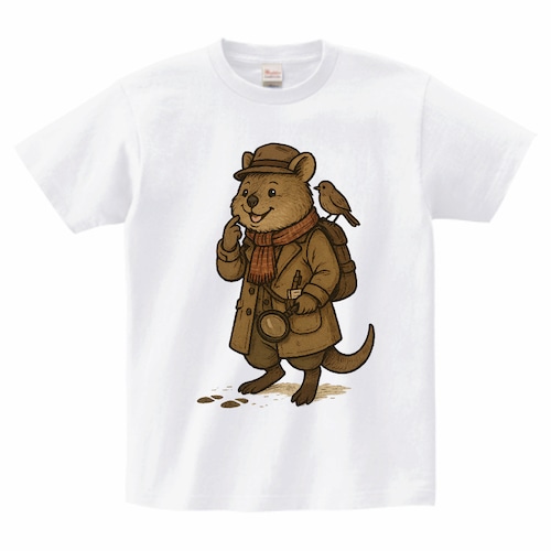 おしゃれクアッカワラビーTシャツ[ホワイト]