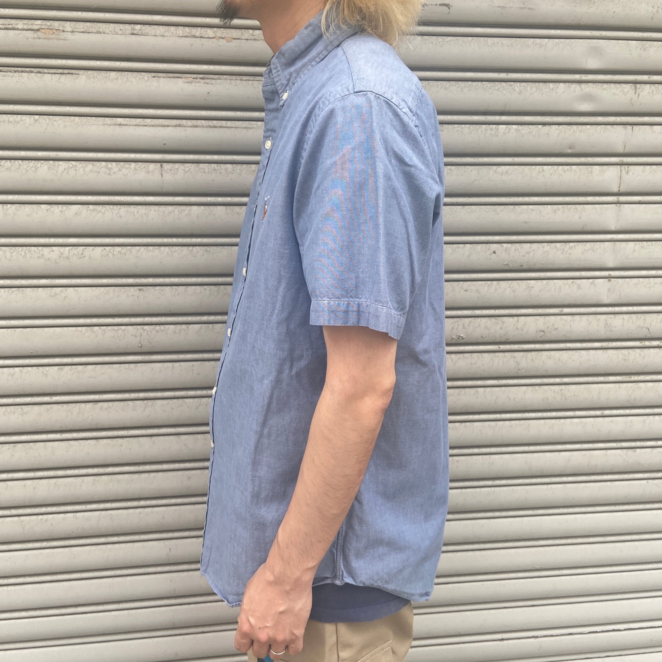 ラルフローレン ボタンダウン半袖シャツ シャンブレーシャツ ポニー