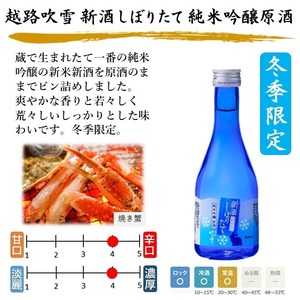 【冬季限定】新酒しぼりたて 入り 日本酒 飲み比べセット 300ml×3本 新潟 高野酒造