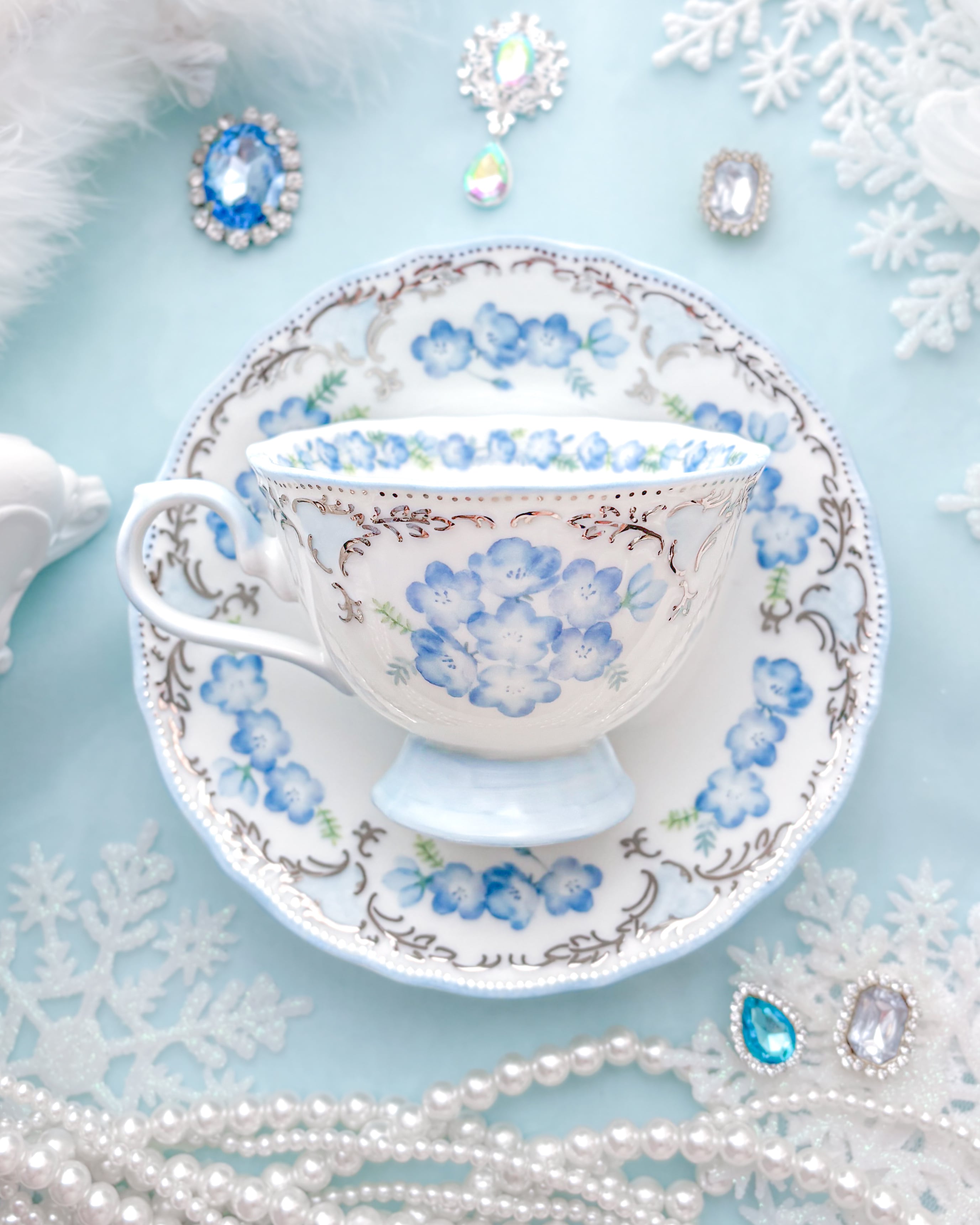 Fleur de Nemophila〜Tea Set〜 | Blanche Neige
