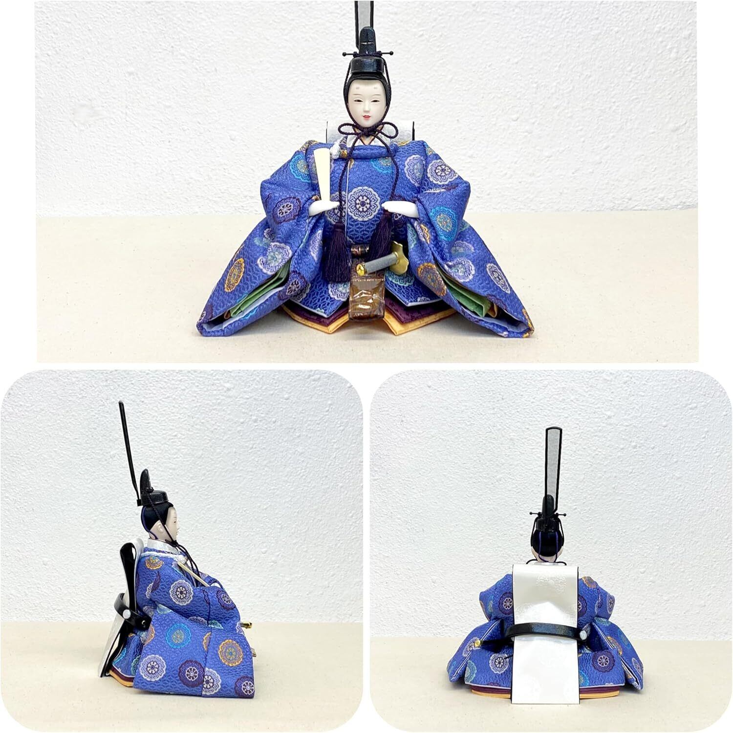 雛人形 親王飾り 芥子 親王飾り 山に桜 屏風畳台飾り 吉藤作 ひな人形