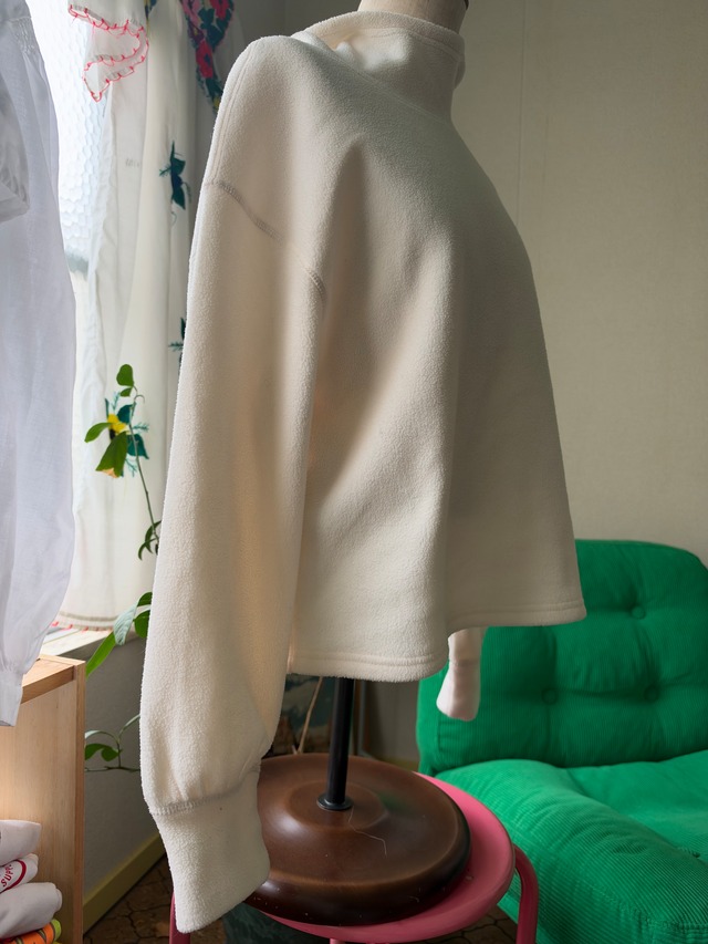 Fleece High-Neck Hooded Pullover
