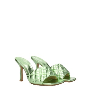BOTTEGA VENETA ボッテガヴェネタ レディース サンダル レザー グリーン