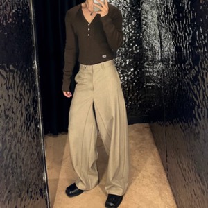 バイアスカットモードスウェットパンツ　0856