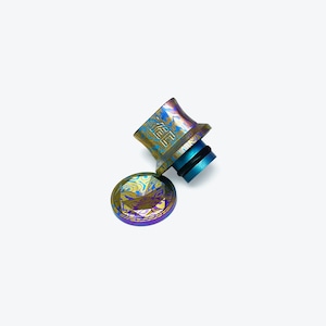 YEC Whistle Drip Tip & Diamond button (Ti/Rain drop LE)