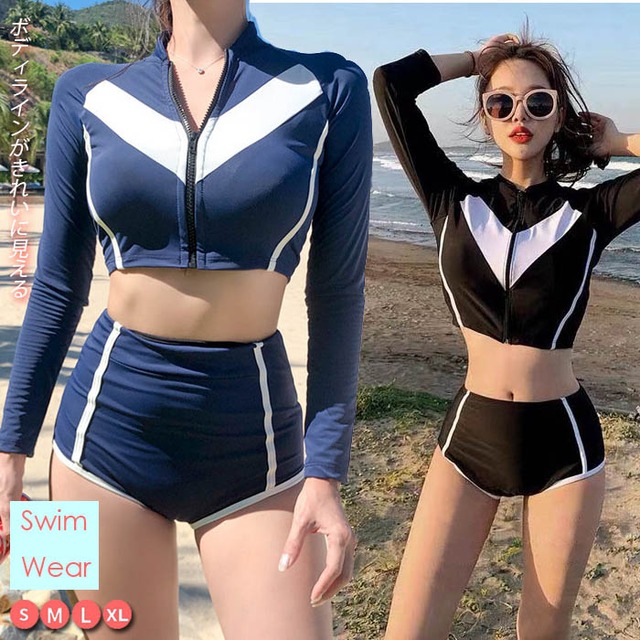 2022新作 レディース ビキニ 水着 ベーシック ラッシュガード セクシー スイムウェア