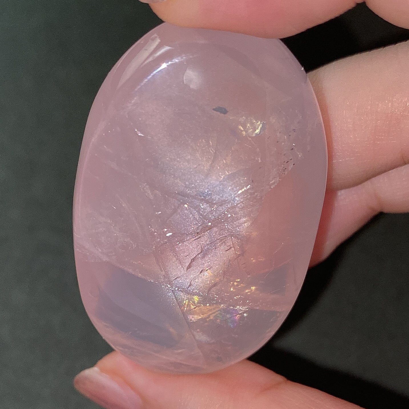 スターローズクォーツ ルース スター ローズ クォーツ - アステリズム効果のある見事な