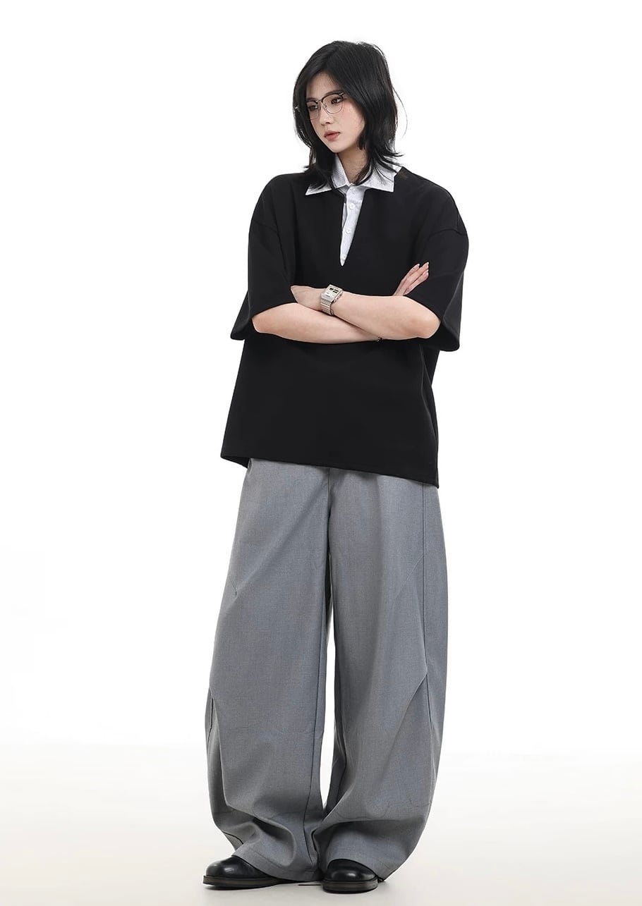 ネクタイベルトワイドパンツ / Tie Belt Wide Pants | INOCENCE