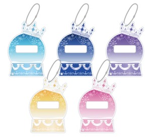 スノードーム風オーロラ缶バッジフレーム