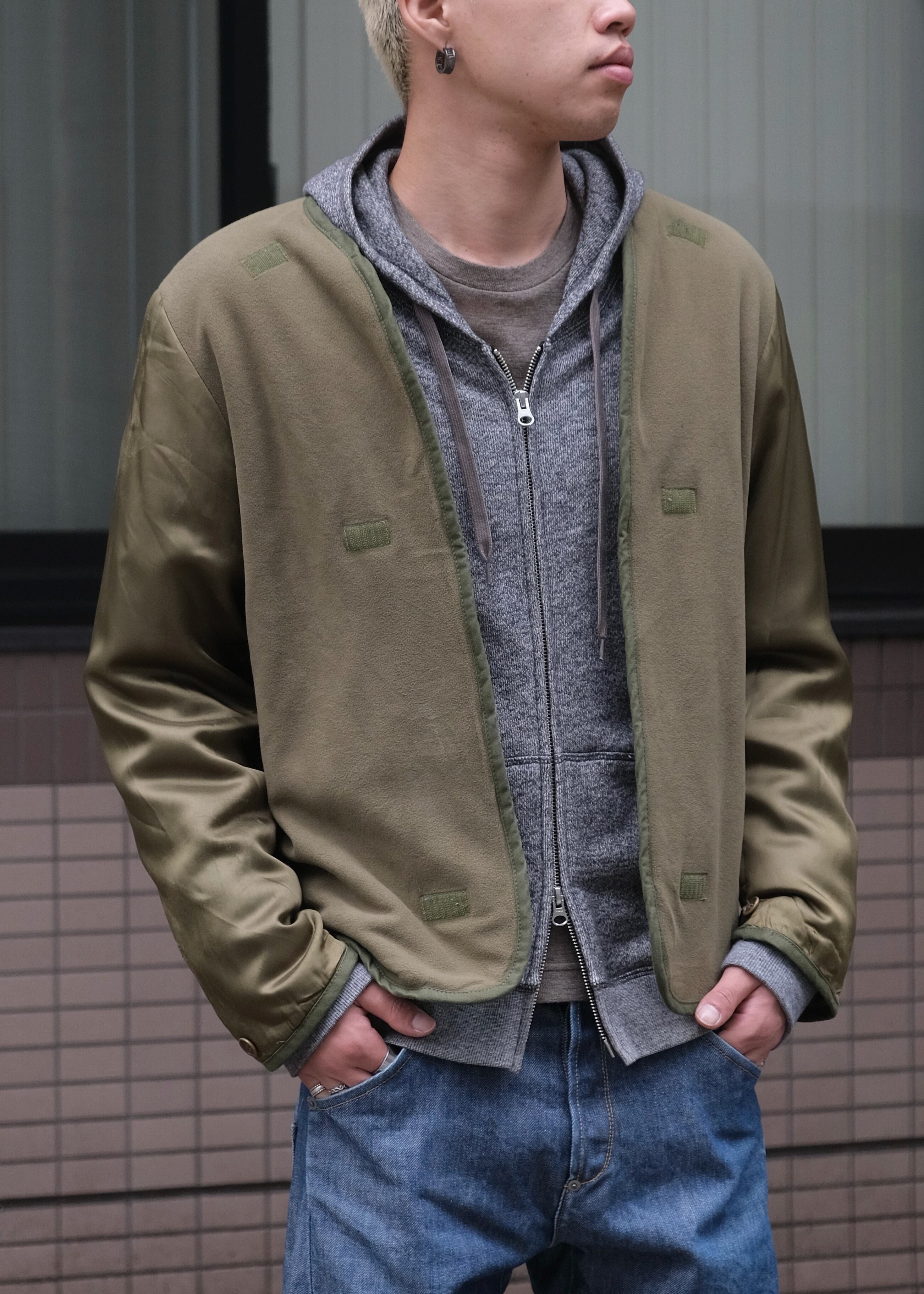 HELMUT LANG 1998 fleece buttonless jacket | CETTEN