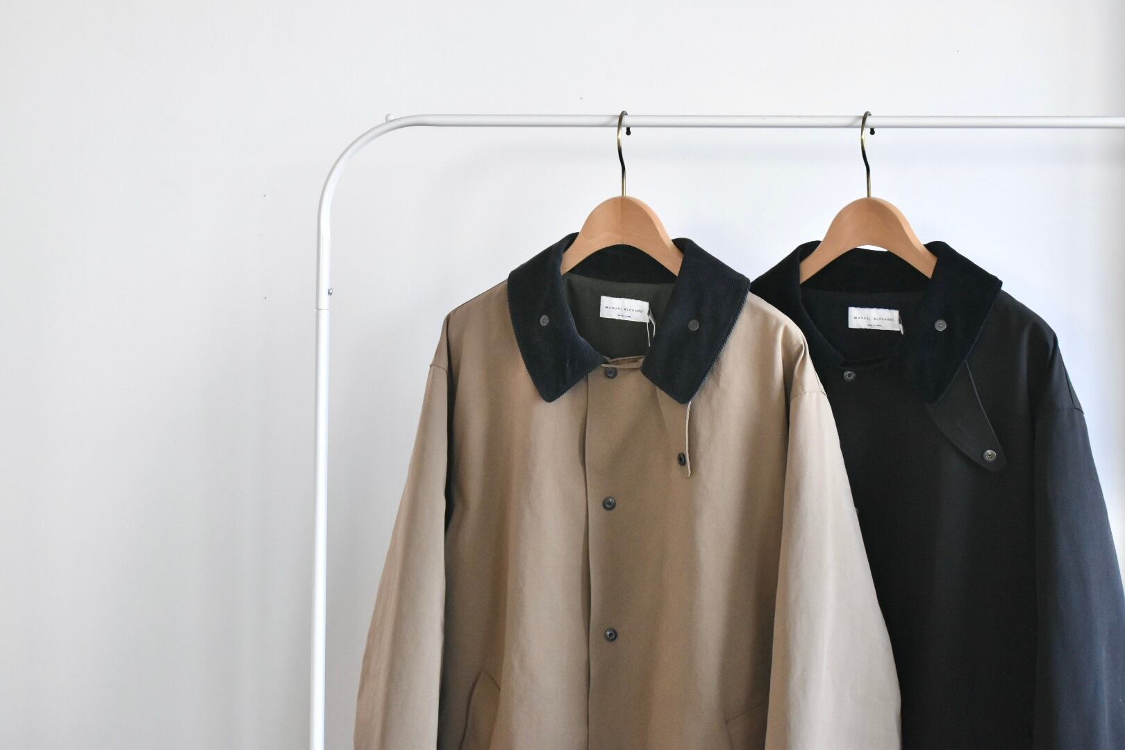 MANUAL ALPHABET | NC BAL COLLAR HALF COAT ハーフ コート | HUMMING