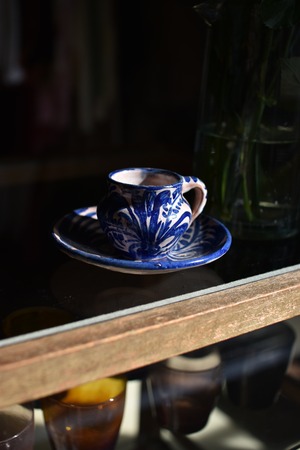 Teruel Spain Vintage Pottery Cup & Saucer /スペイン テルエル陶器カップ&ソーサー