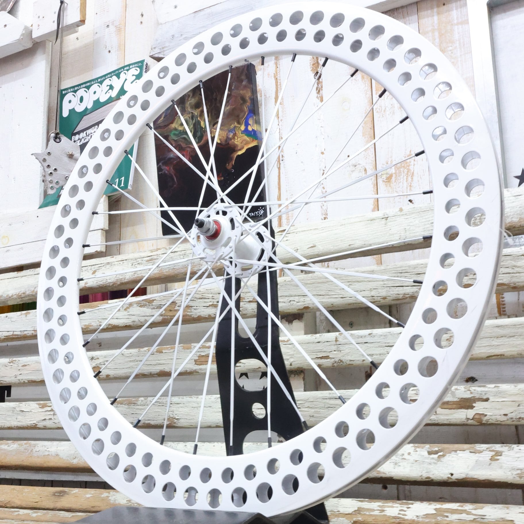 エアロスポーク 白 700c フロント