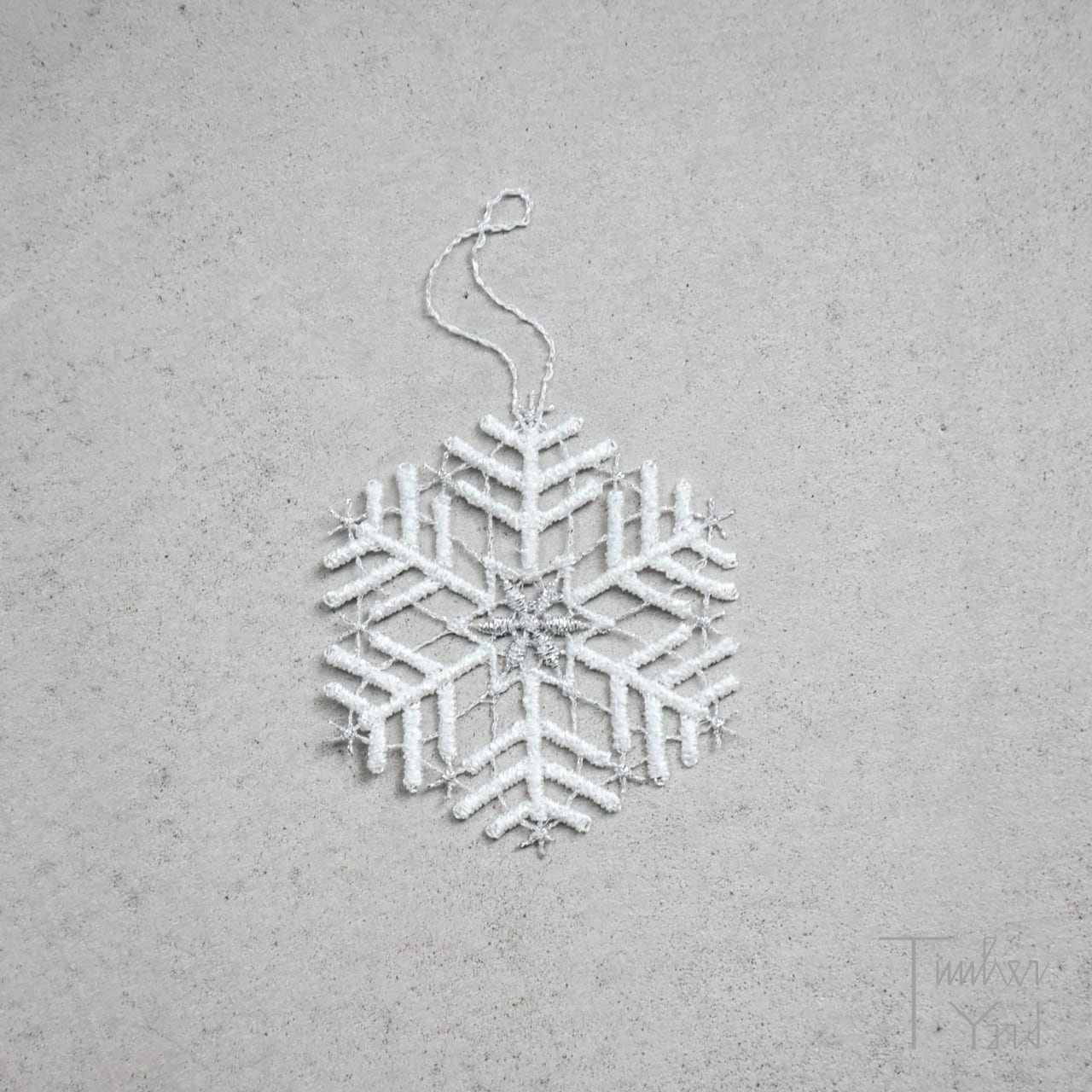 レースのトルソーオーナメント(14cm)新品・未使用　送料無料 楽天市場】オーナメントレース スノークリスタル6枚セット ホワイト