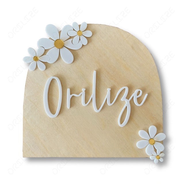 おなまえプレート アーチ 15cm